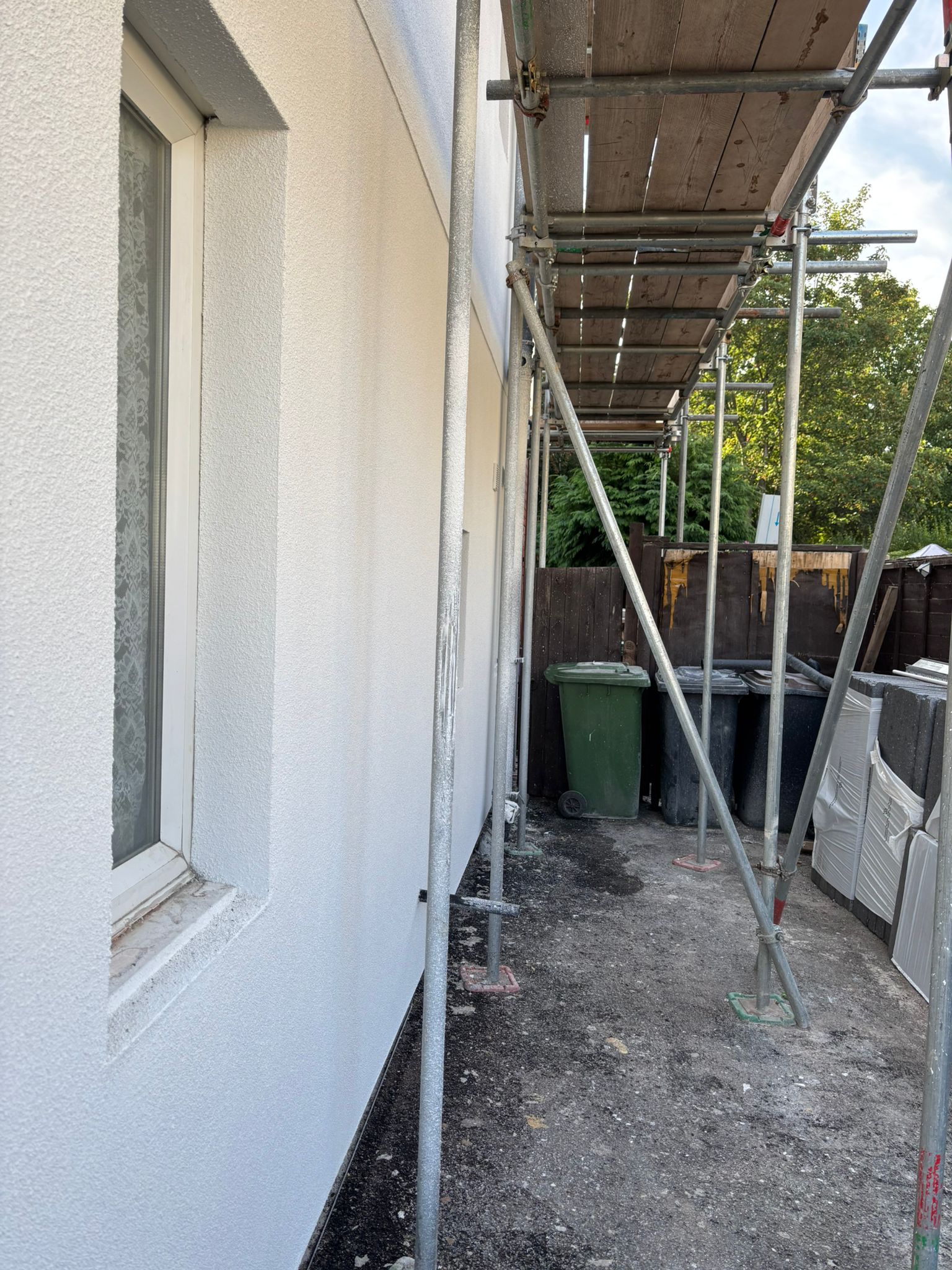 external wall insulation project in wales