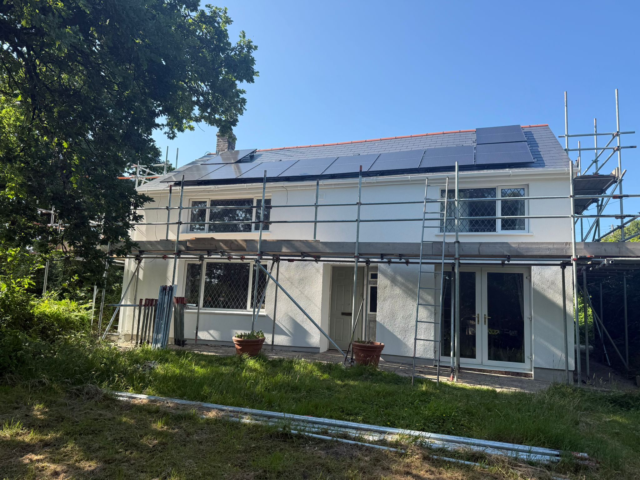 external wall insulation project in wales